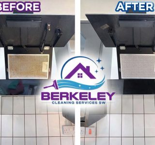Before after cleaning cooker filter